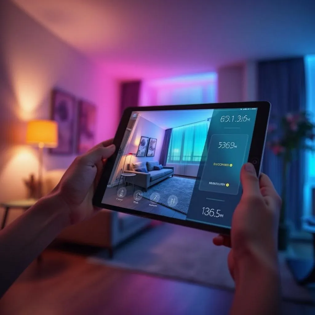 Inteligentné ovládanie osvetlenia cez tablet